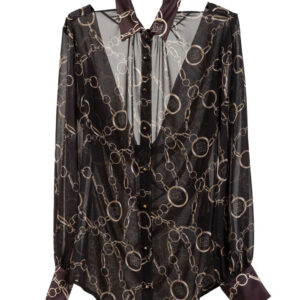 Camicia donna trasparente fantasia Les bourdelles des garçon