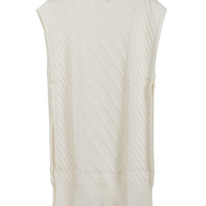 Gilet lungo donna White wise