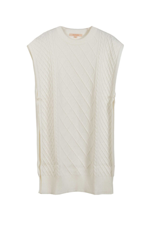 Gilet lungo donna White wise