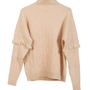 Pullover a collo alto donna White wise