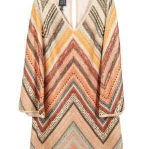 Abito fantasia con scollo a V donna Access fashion.