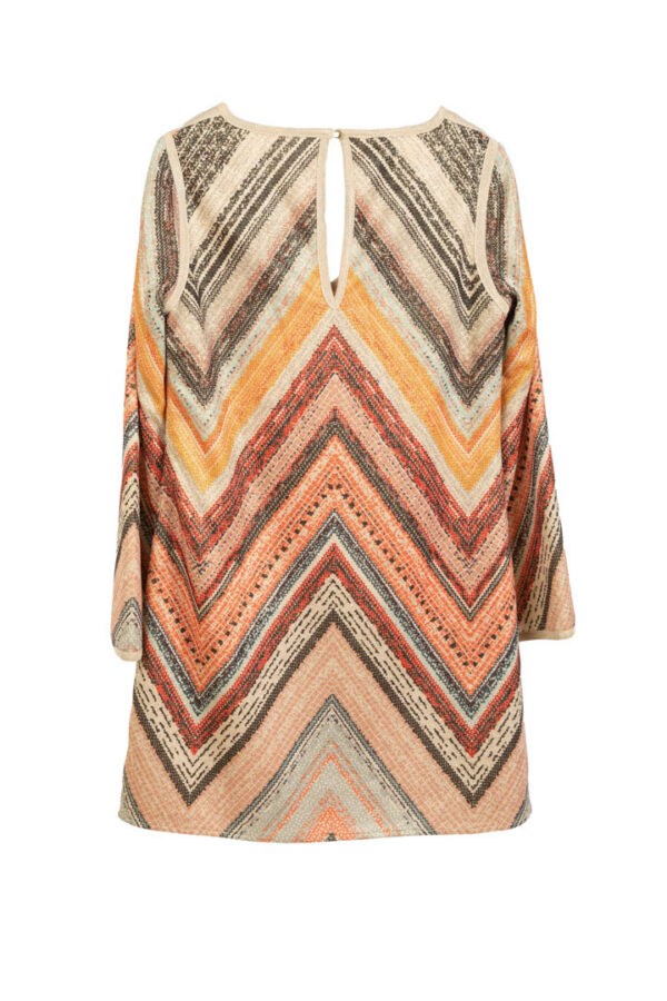 Abito fantasia con scollo a V donna Access fashion. - immagine 4