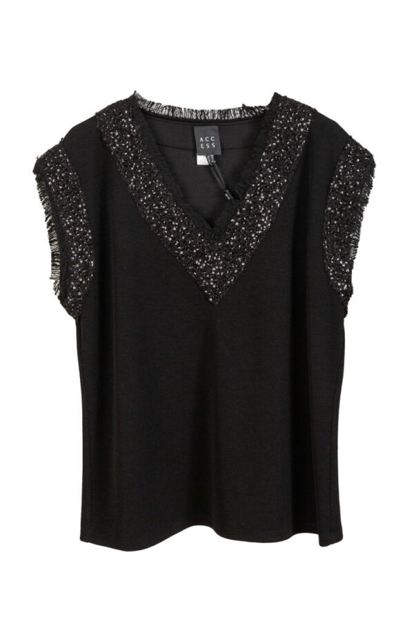 Gilet con paillettes donna Access fashion