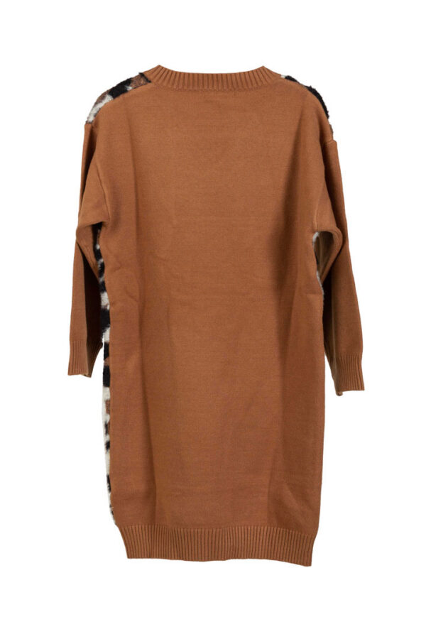 Maxi Abito in lana donna White wise - immagine 3