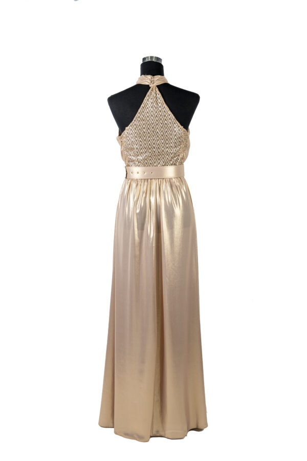 Abito halter lungo donna con cintura ACCESS FASHION - immagine 3