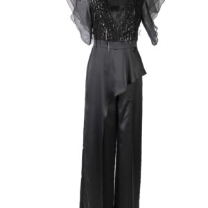 Tuta donna con paillettes e volant NUMERO TRE
