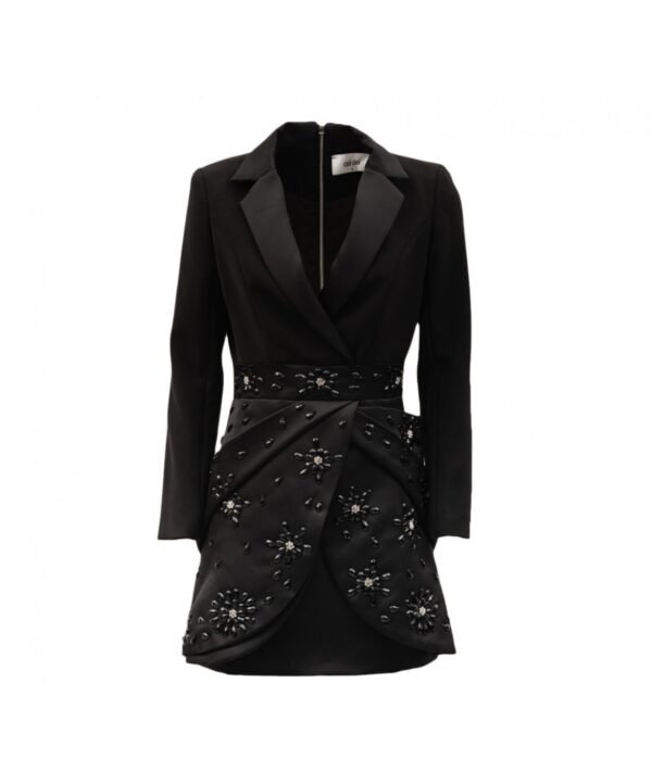 Abito blazer donna Odì Odì con applicazioni sulla gonna.  Colore: Nero